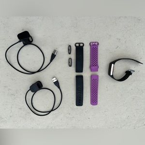Fitbit Charge 3 Rose Gold with Chargers and 2 Extra Bands